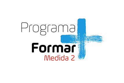 Imagem gráfica do Logo Formar mais em azul